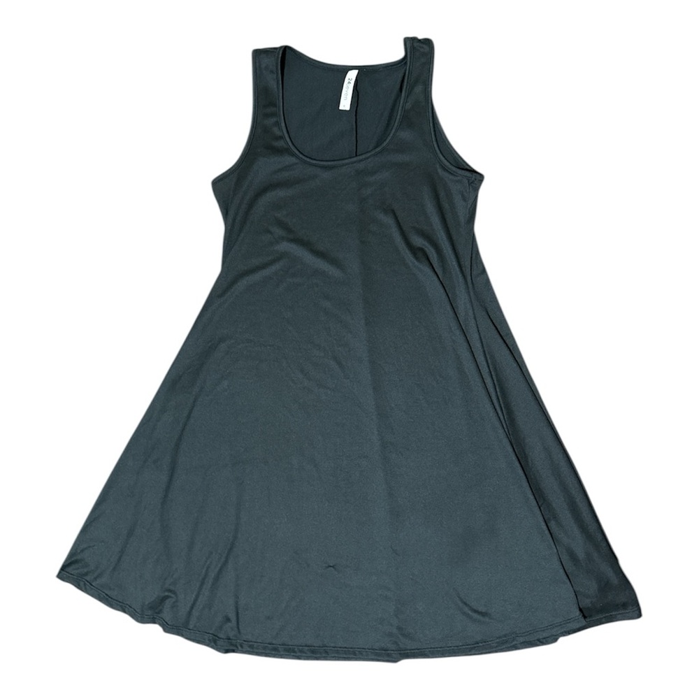 24 seven Black Sleeveless Swing Tank Dress m ptp 16 length 35